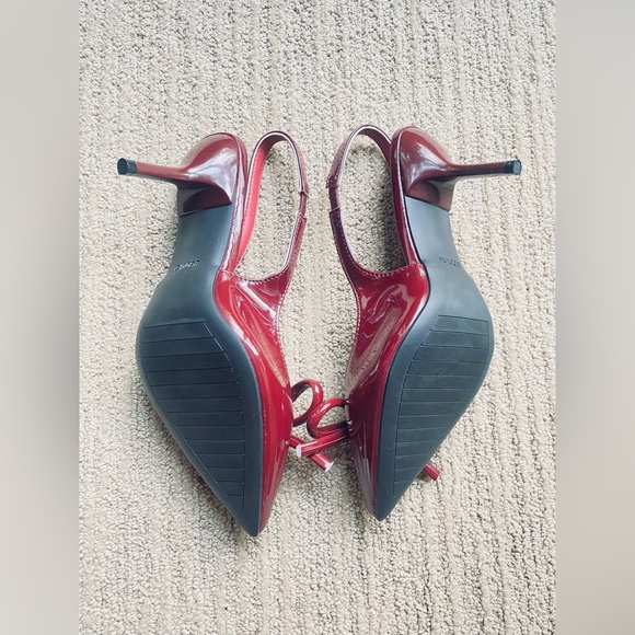 👠 ONEW - Kitten Heel Slingback Pumps w. Bow Detail 👠 - Picture 10 of 11